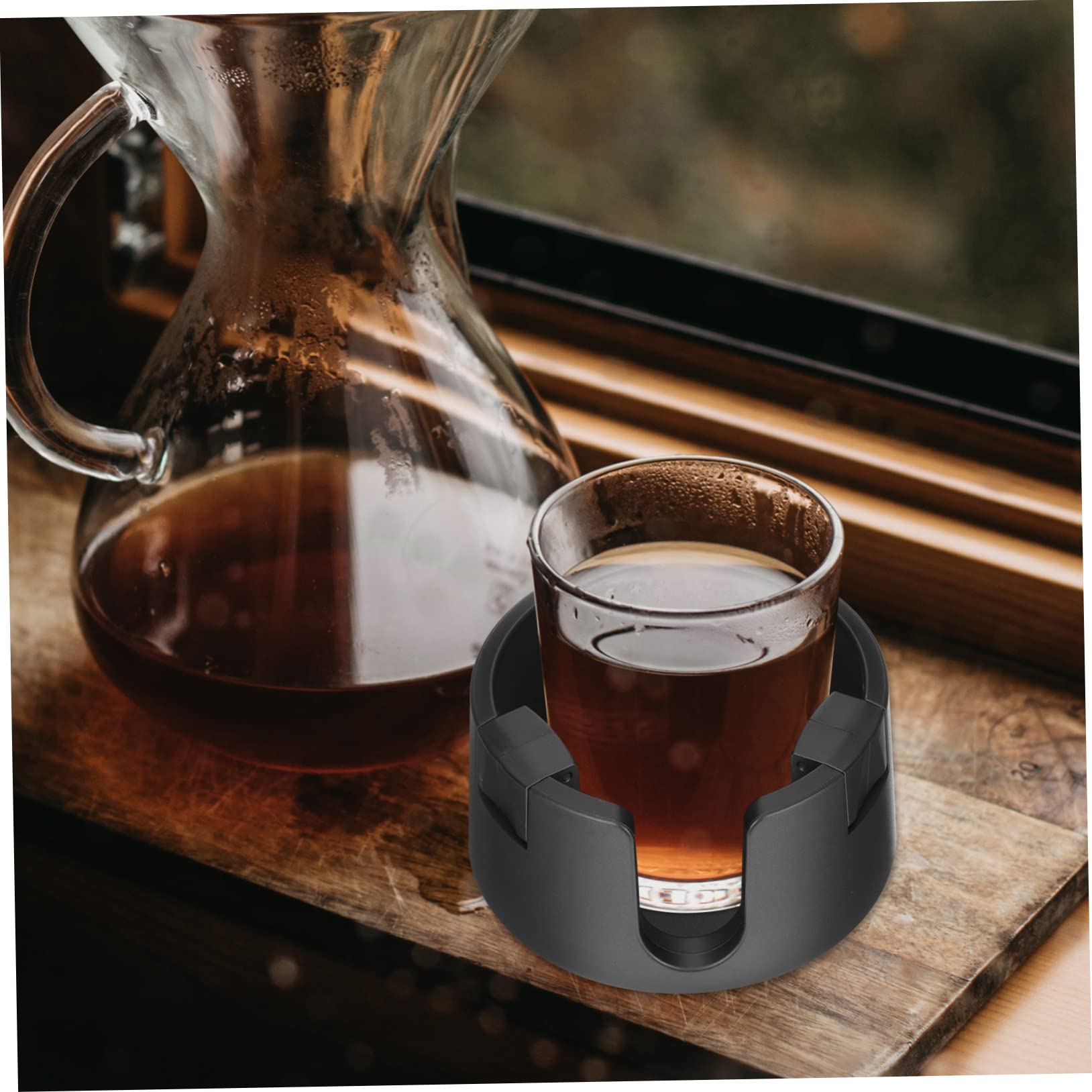 PartyKindom 3piezas Soporte De Bebidas para Escritorio Portavasos y Antideslizante Organizador De Tazas para Oficina y Hogar Compatible Botellas y Vasos De Diferentes
