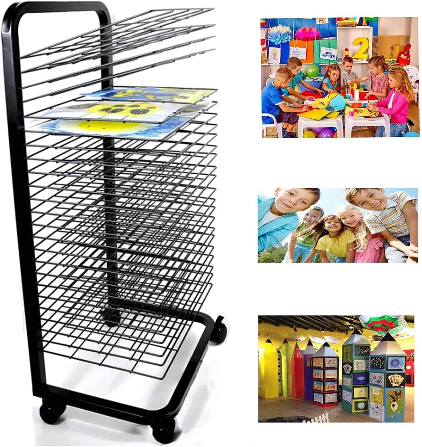 Art Drying Rack for Art Studios & Classrooms, 4 Sizes
