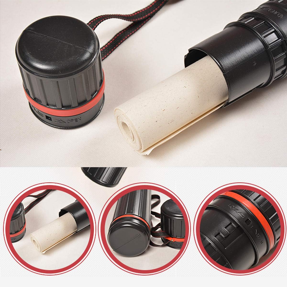 YUTOOL Picture Storage Tube, Hunting Arrow Quiver Black Drawing Picture Storage Tube Poster Scroll Holder Painting Drafting (L) : Arts, Crafts & Sewing