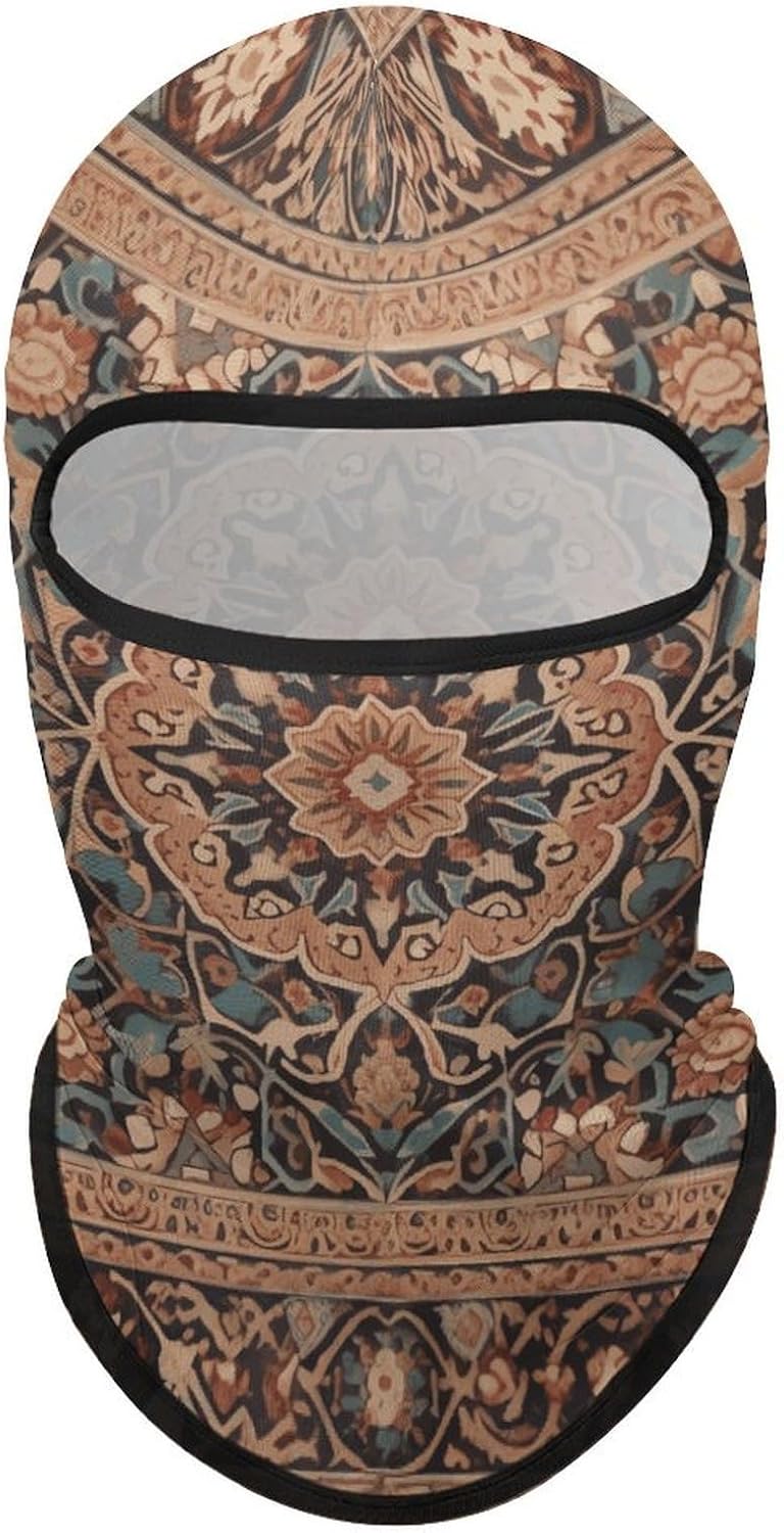 Antique Orientalist Art Balaclava Ski Mask for Men Women Antique Orientalist Art Print Full Face Mask Summer Face Cover Thin Cooling UV Protection Neck Gaiter Breathable Windproof Hood for Outdoor Act