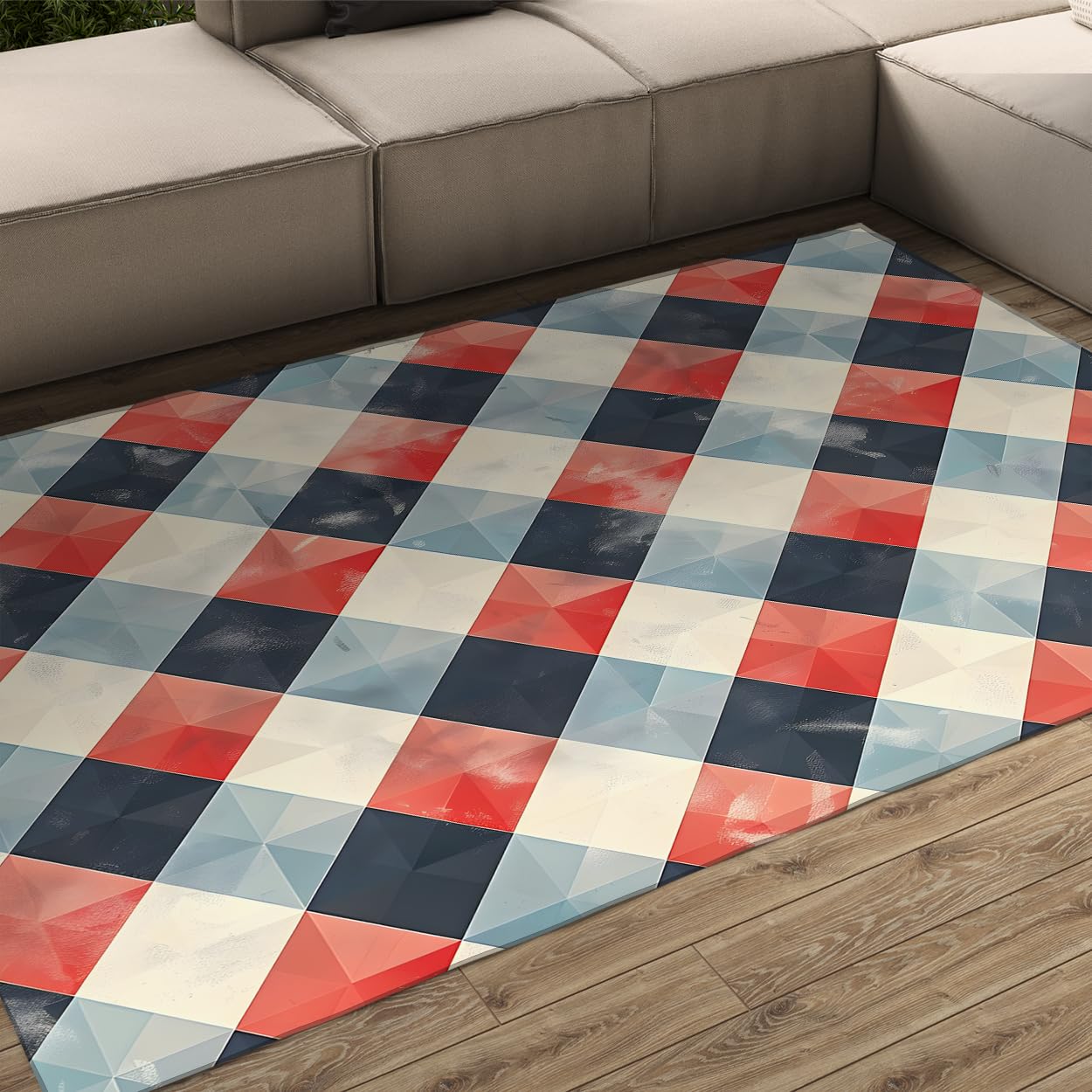 Carpette écossais lavable et antidérapante pour cuisine et salon