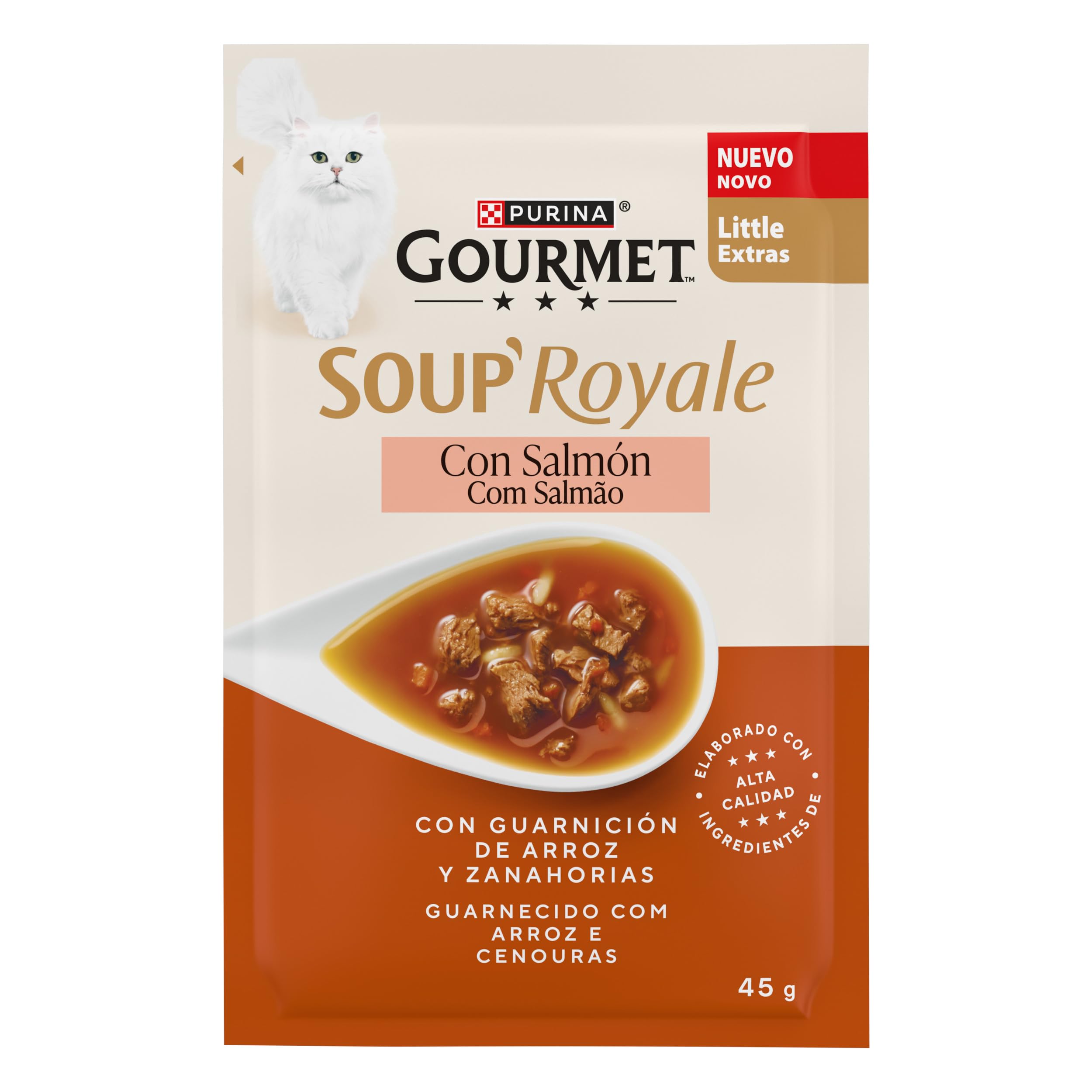 PURINA® Gourmet® Soup Royale con Salmón 30 Sobres x 45gr