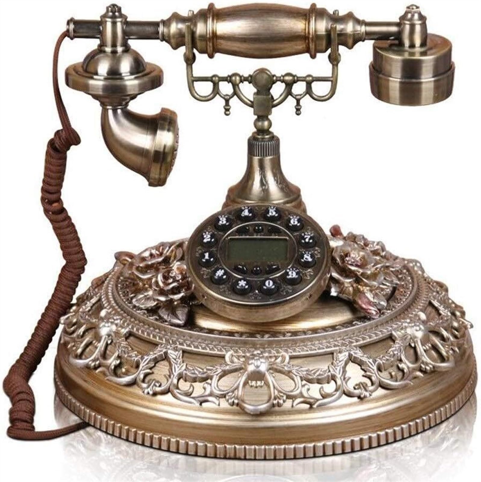 Téléphone fixe style européen rétro et créatif pour maison et chambre à coucher