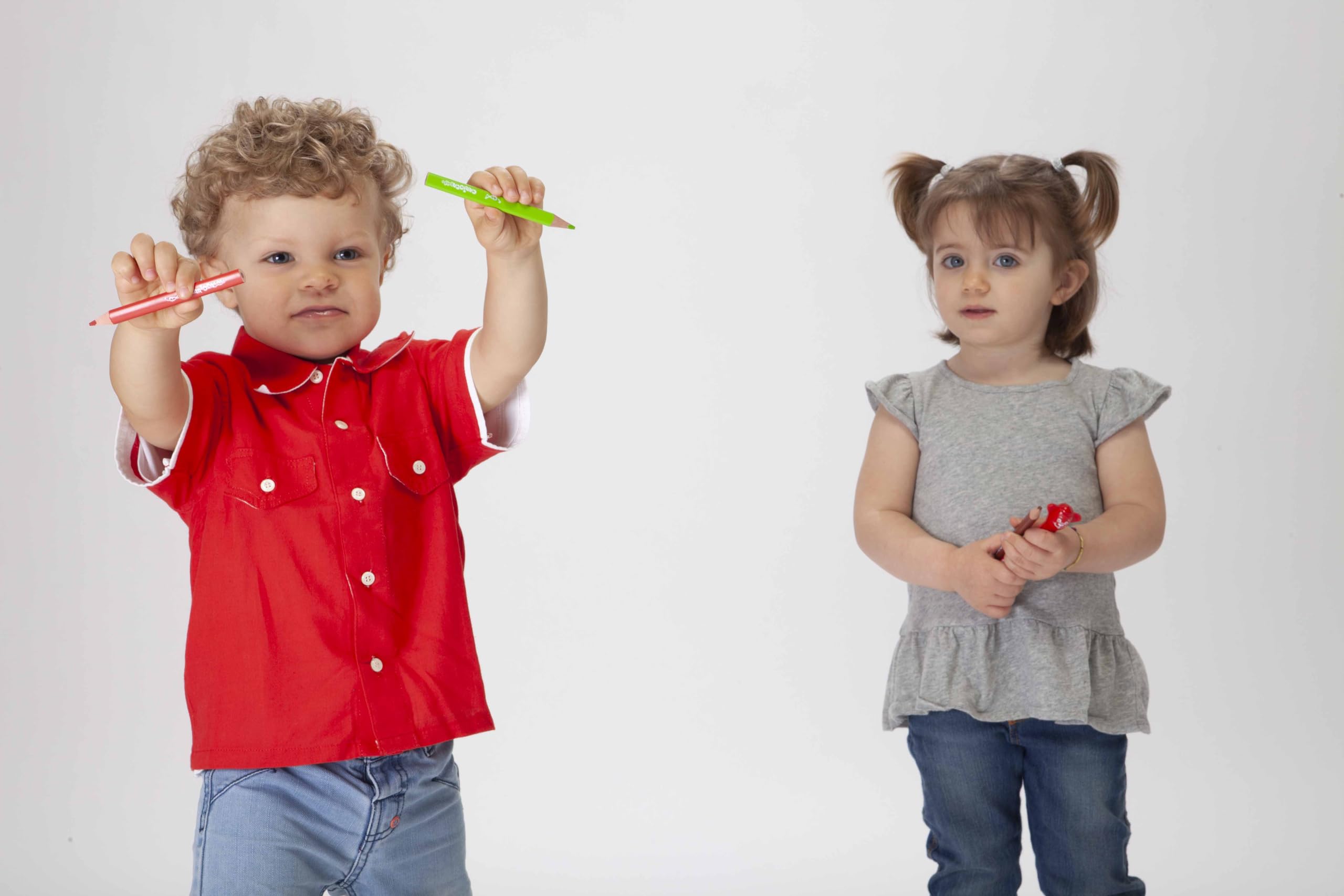 Kredki olówkowe trójkatne Baby 10 kolorów Carioca