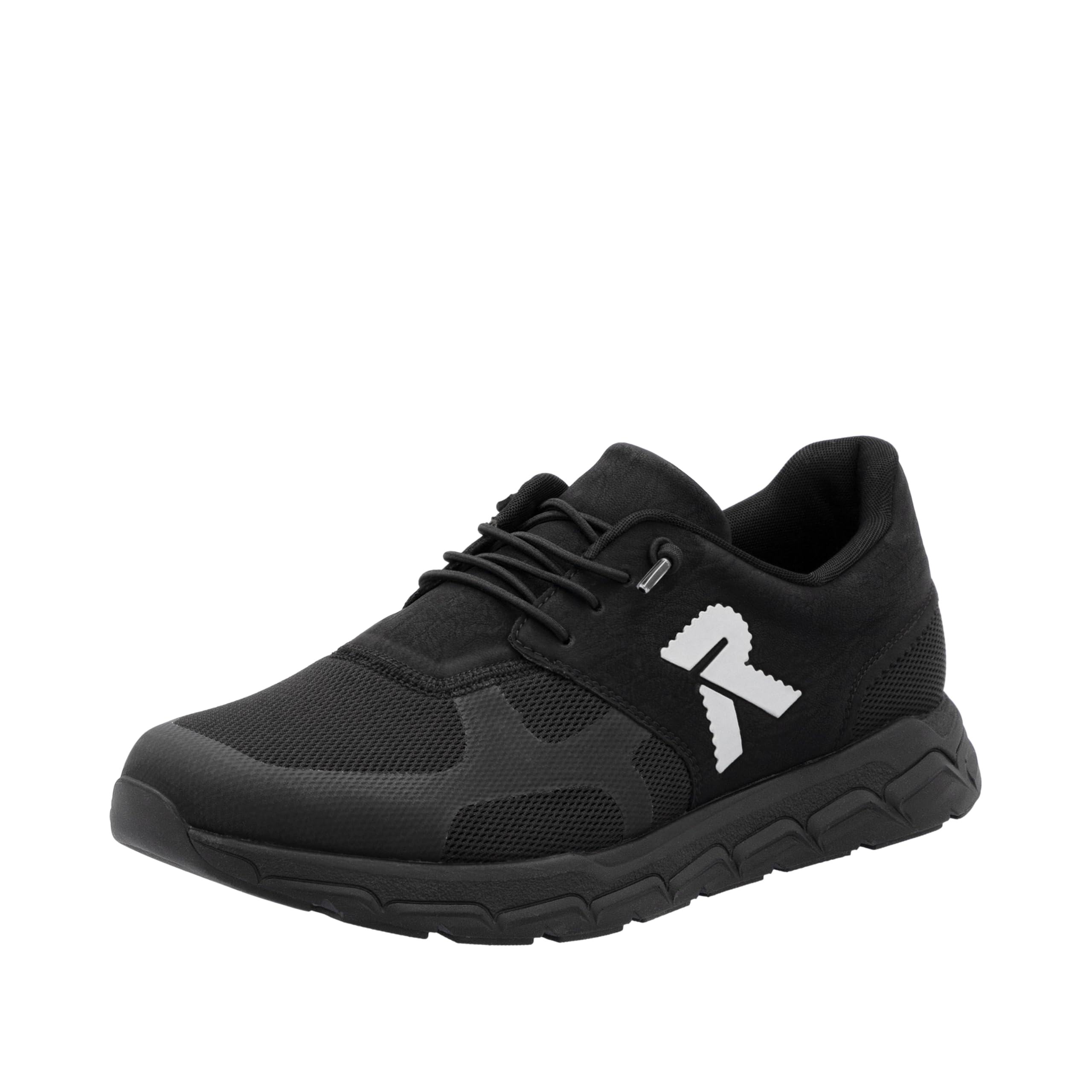 Rieker Sporty Lace-Up Black, Black/Black, 40 EU