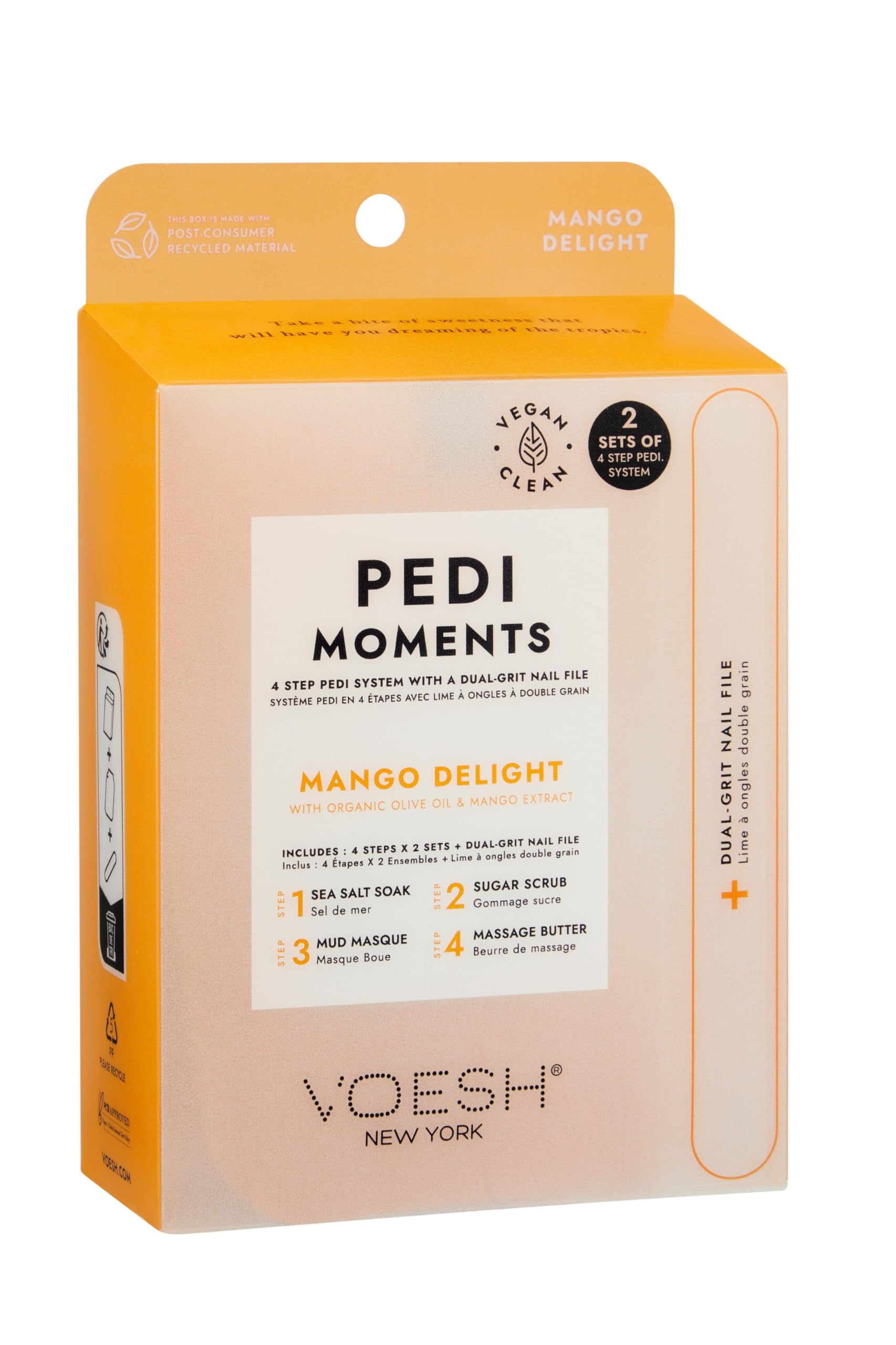 VOESH Pedi Moments, Two Sets of Pedi in a Box 4 Step + a Nail File, Spa Pedicure Kits, Nail Kit, At Home Pedi, Pedicure Prep, Pedicure Supplies, Self-Care Kit-image-25