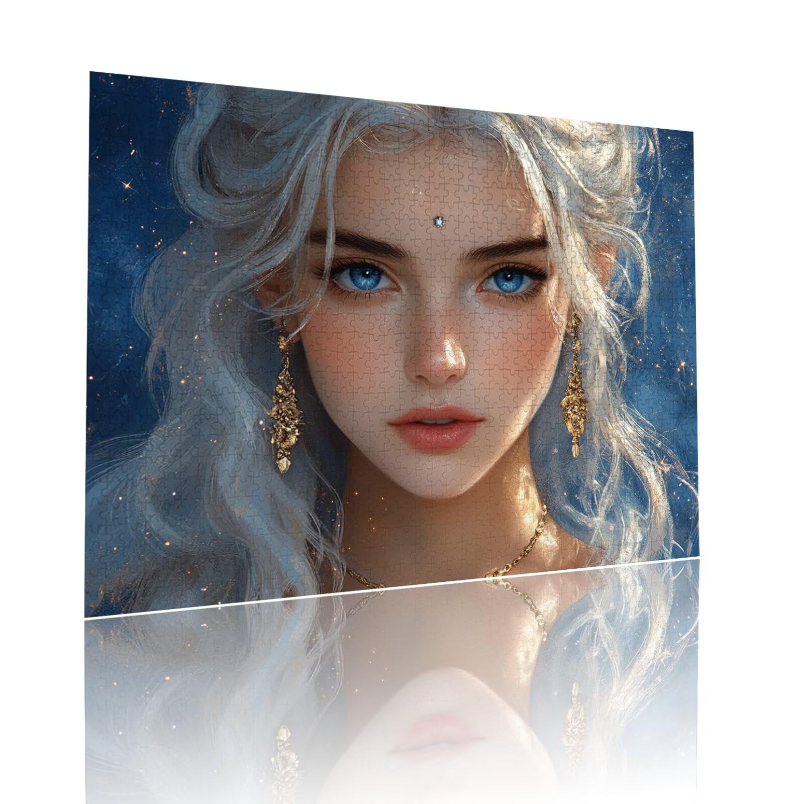 Donna Jigsaw Puzzle Adulti 2000 pezzi Jigsaw Puzzles Classici Arte Impossibili Grandi Dimensioni Cartone Animato per Adulti e Ragazzi Divertimento Giochi Rilassamento e Intelligence 70x99cm t-823