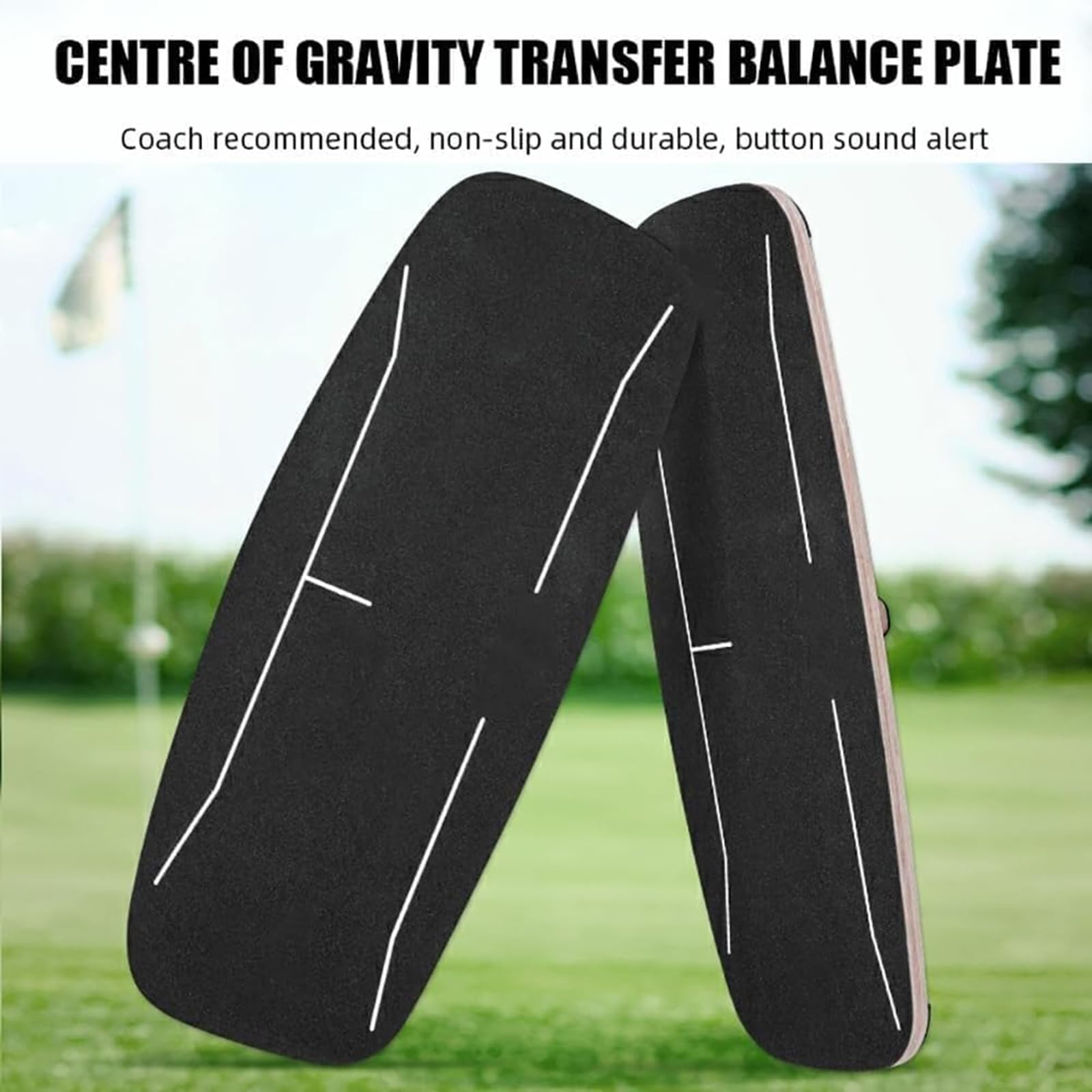 Golf Swing Pressure Board, Golf Center Gravity Transfer Plate, Golf Balance Board Trainingshilfe mit Sprachaufforderungsfunktion, Golf Balance Rod Trainingsausrüstung, Golf Swing Pressure Plate