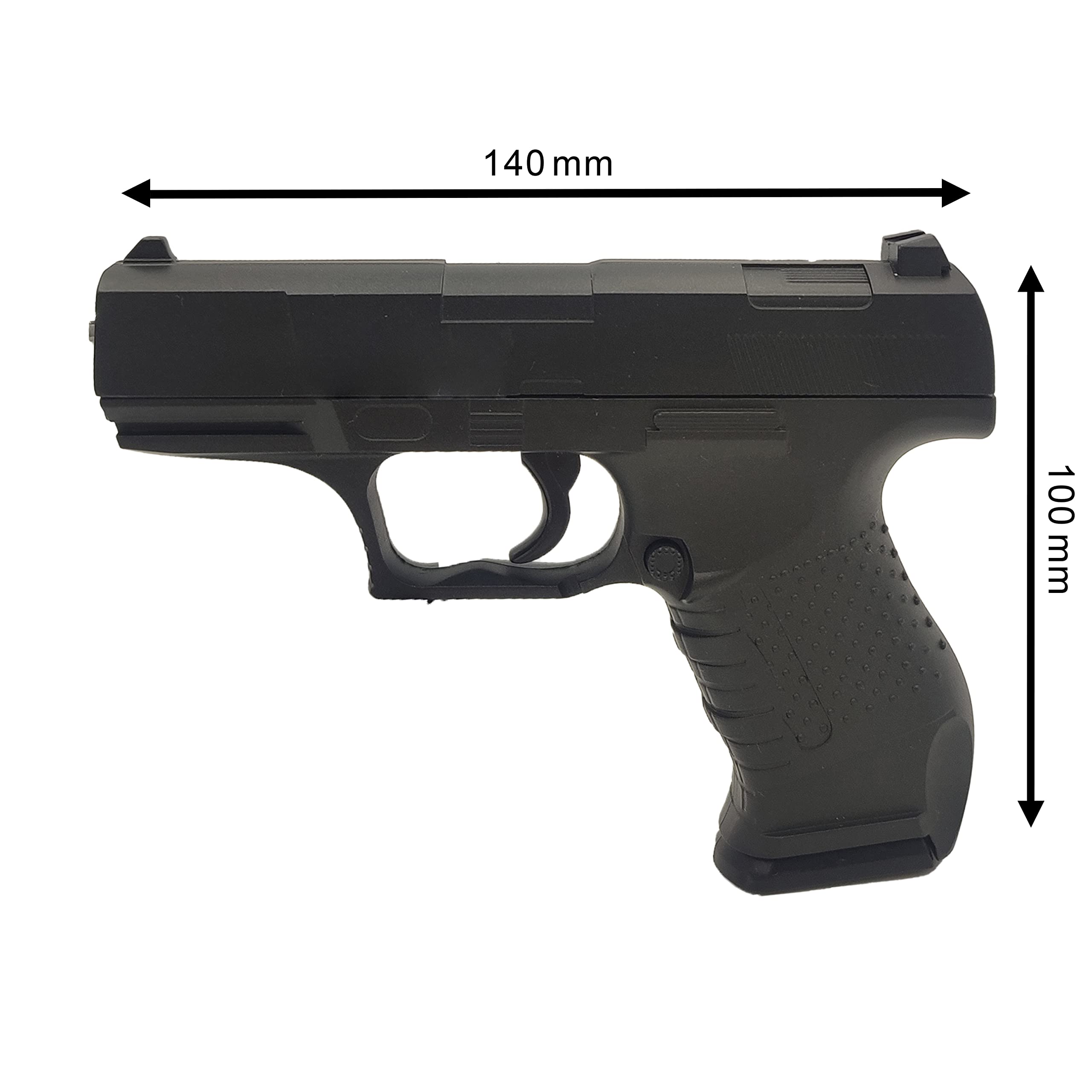 Pack Airsoft Pistolet G.19 à Ressort/Couleur: Noir/Matière: Métal/Puissance 0.2 Joule/Livré avec Accessoires