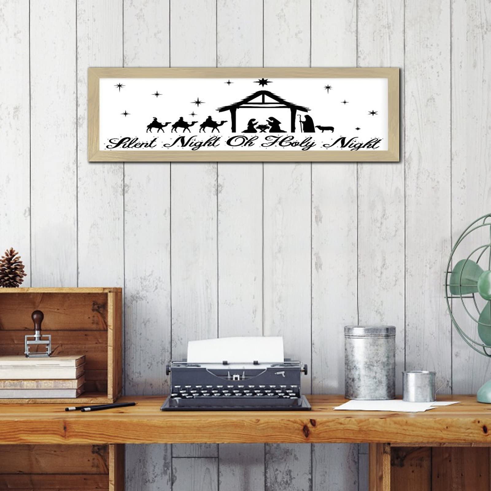 Panneau de décoration murale d'intérieur de ferme en bois - 8