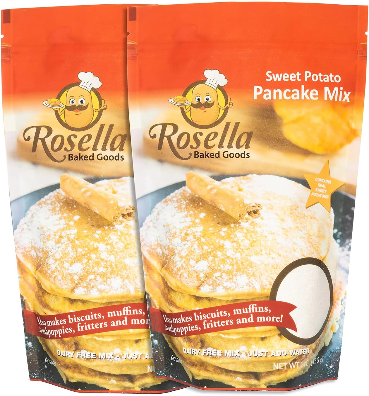 Gourmet Sweet Potato Pancake Mix by Rosella Baked Goods - 2Pack