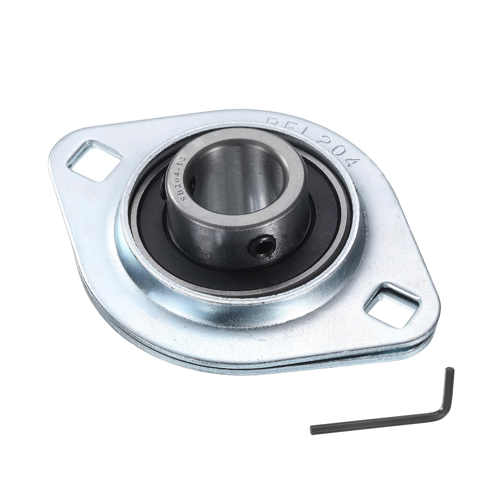 uxcell SBPFL204-12 Pillow Block Bearings 3/4" Bore Bearing Units Steel Flange Mounted Bearing Housing with Wrench