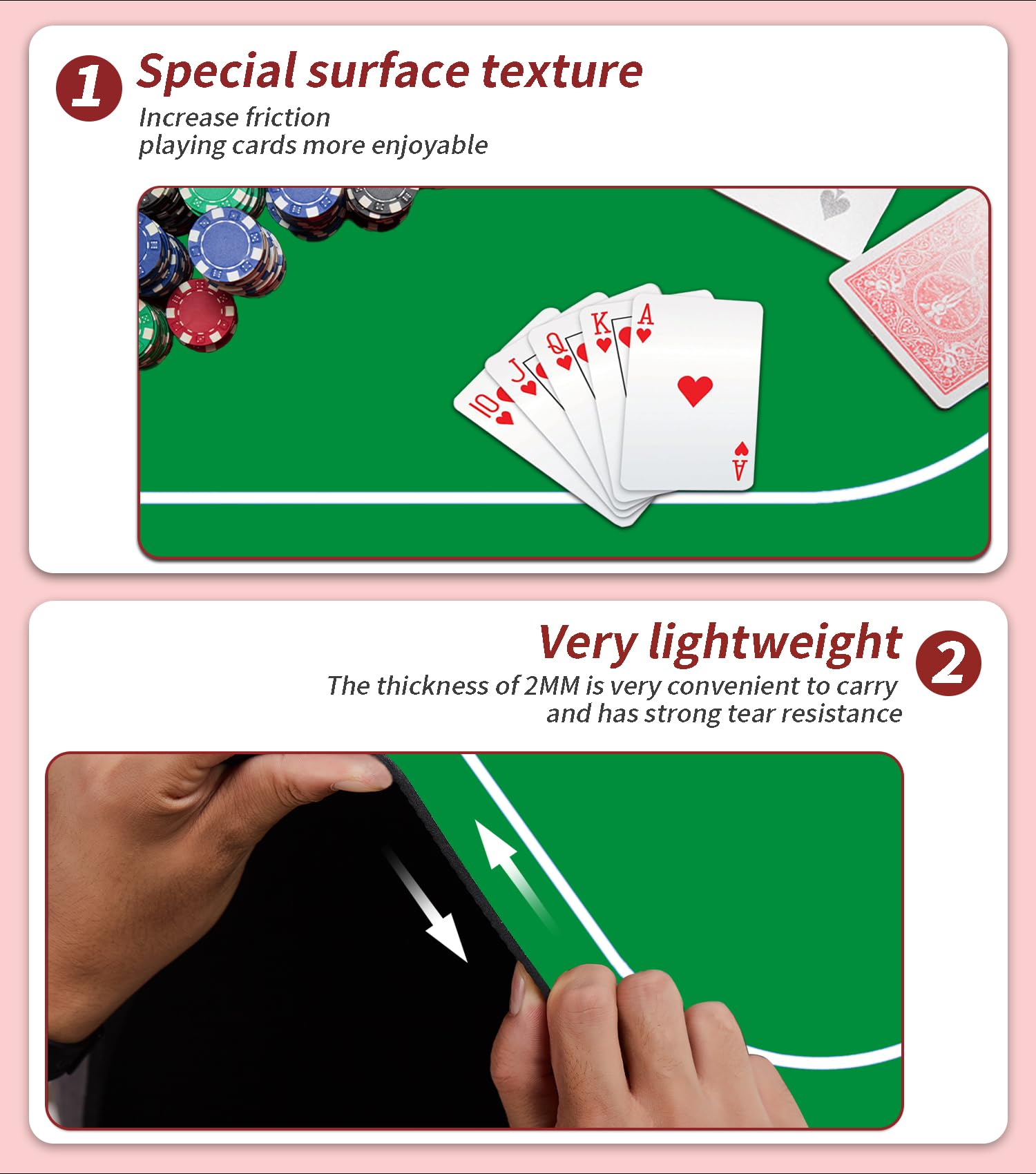 Tapete De Póquer Plegable 120x60 Cm – Antideslizante De Goma Para 8-10 Jugadores, Portátil E Impermeable, Ideal Para Texas Hold'em Y Blackjack