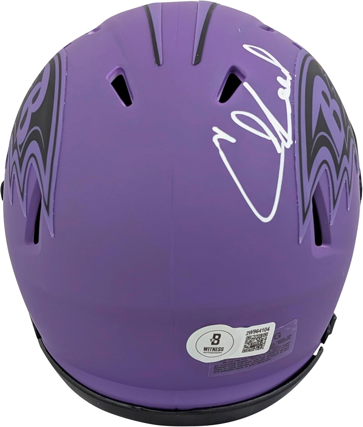 Ravens Ed Reed Authentic Signed Rave Speed Mini Helmet W/Case BAS Witnessed