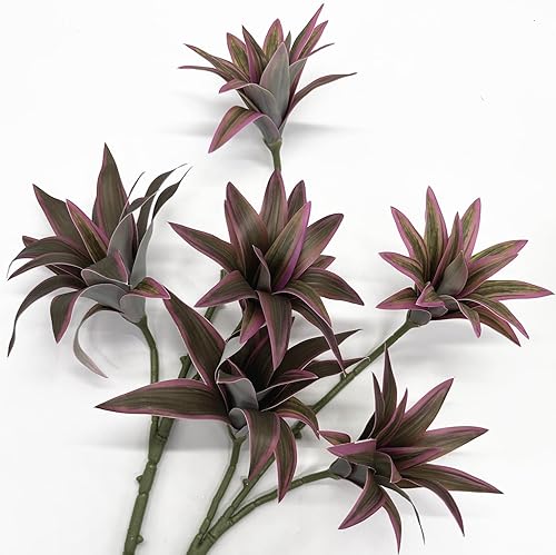 Vista 14 de CATTREE Planta artificial de palmera, plantas tropicales falsas con hojas de plástico de vegetación sintética, arbustos de helecho boston bushe