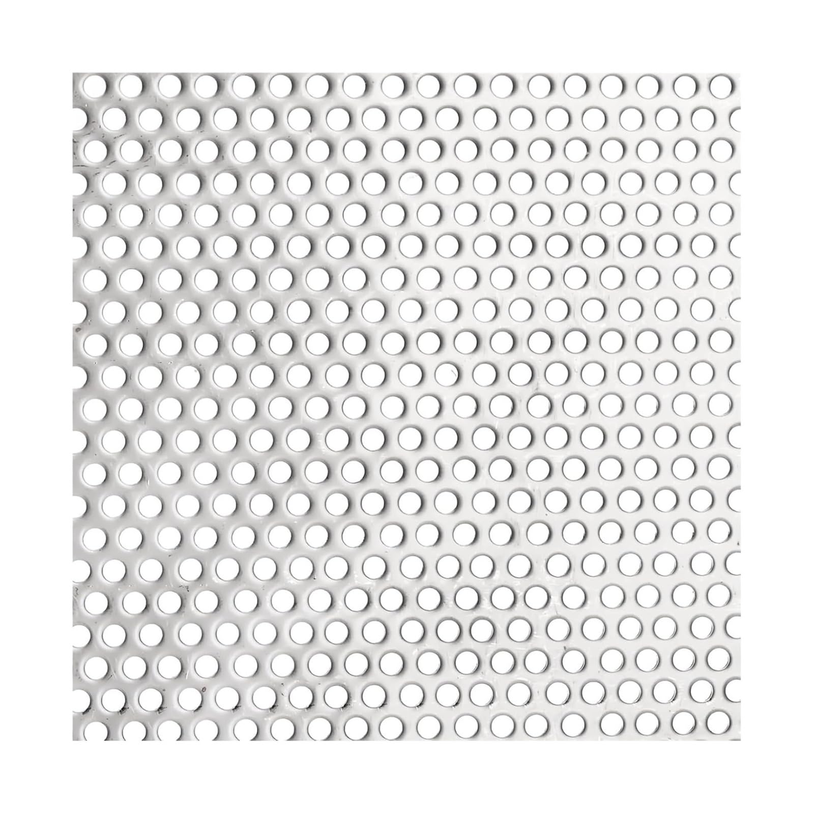 PULaif Perforated Sheet, 304 Stainless Steel Perforated Sheet Silver 0.8mm Thick 1-10mm Mesh Multiple Sizes(4mm Mesh,10x10cm)