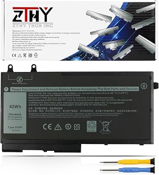 42Wh 1V1XF R8D7N Battery Replacement for Dell Latitude 5400 5410 5500 5510 | Precision 3540 3550 Inspiron 7590 7591 7791 2-in-1 Series Laptop P84F P84F001 P98G P98G001 01V1XF XV8CJ 4GVMP 11.4V 3-Cell