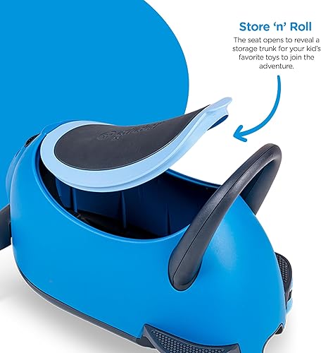 Miniatura 5 de Yvolution Y Glider Luna - Scooter con maletero y asiento de almacenamiento extraíbles, 3 en 1 con rueda de luz LED, barra de empuje de altura