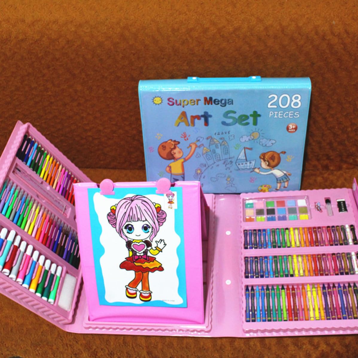 SOIMISS 208 Pezzi Set di Penne Gel Colorate per Colorare, Refill Penne Gel Fluorescenti Effetto Acquerello, Punta Fine, in Plastica, per Doodling e Diari, e Adulti