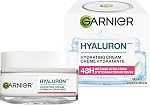 Garnier Face Cream, Moisturizer With Hyaluronic Acid, Aloe Vera, Glycerin, Lightweight, Glass Skin, Reinforce Skin's Moisture Barrier, Hydrating, Replumpling, Normal To Combination, Vegan, 50ml