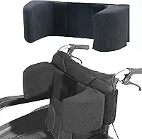 Suporte lateral para cadeira de rodas almofada de suporte lateral com painéis laterais ajustáveis para cadeiras de rodas, fixação estabilizadora de cadeira de rodas, almofadas laterais de