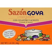 Sazon Goya Con Culantro y Achiote 1.41oz Pack of 3