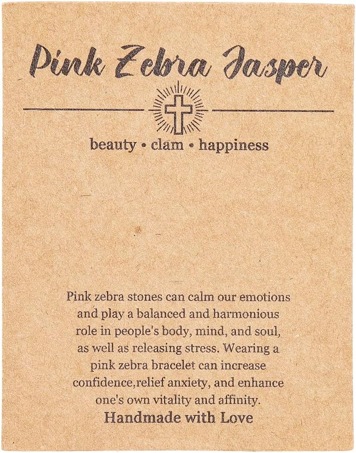 Pingyongchang Christian Gifts for Women Men Cross Healing Crystal Bracelet Faith Easter Catholic Religious Bracelet Natural Stone Stretch Bracelets Stress Relief Anxiety Yoga Bracelet For Teens - Image 3