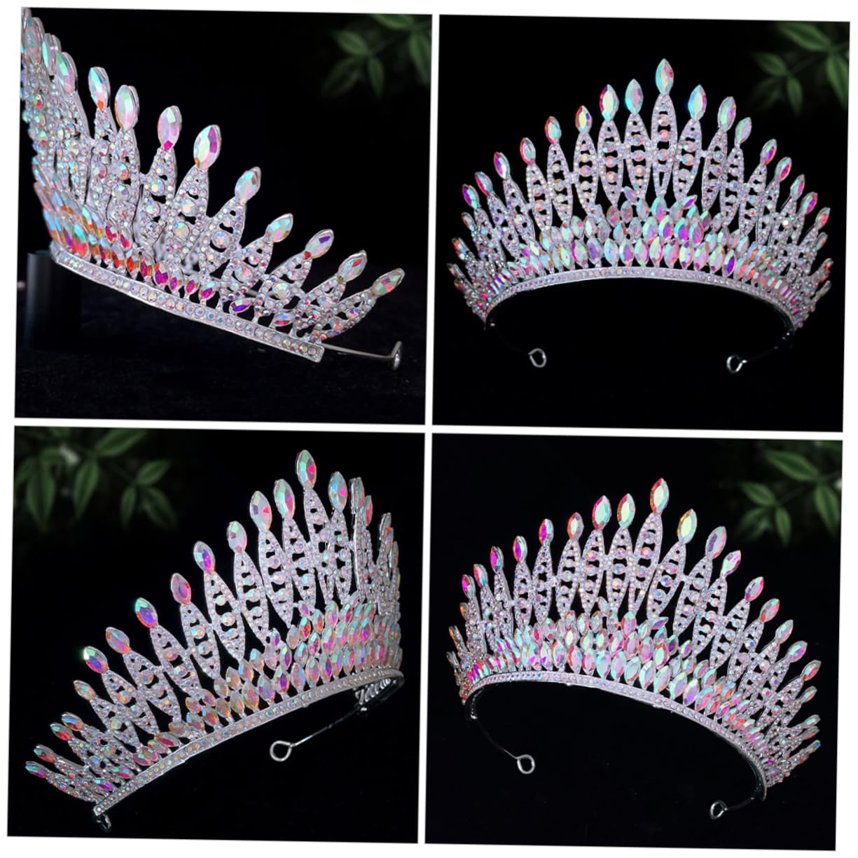 Diadema Corona con Cristalli, Lega di Zinco, Cerchietto Donna | Danza e Compleanno, Design Ricercato, Applicazione Multiuso, Stile Semplice e Distintivo