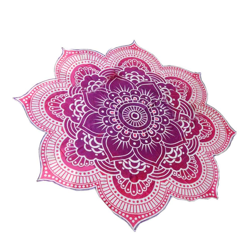 Mandala Rotonda Arazzo Modello Lotus Telo Blanket Tovaglia Home Decor Bohemian Yoga Mat