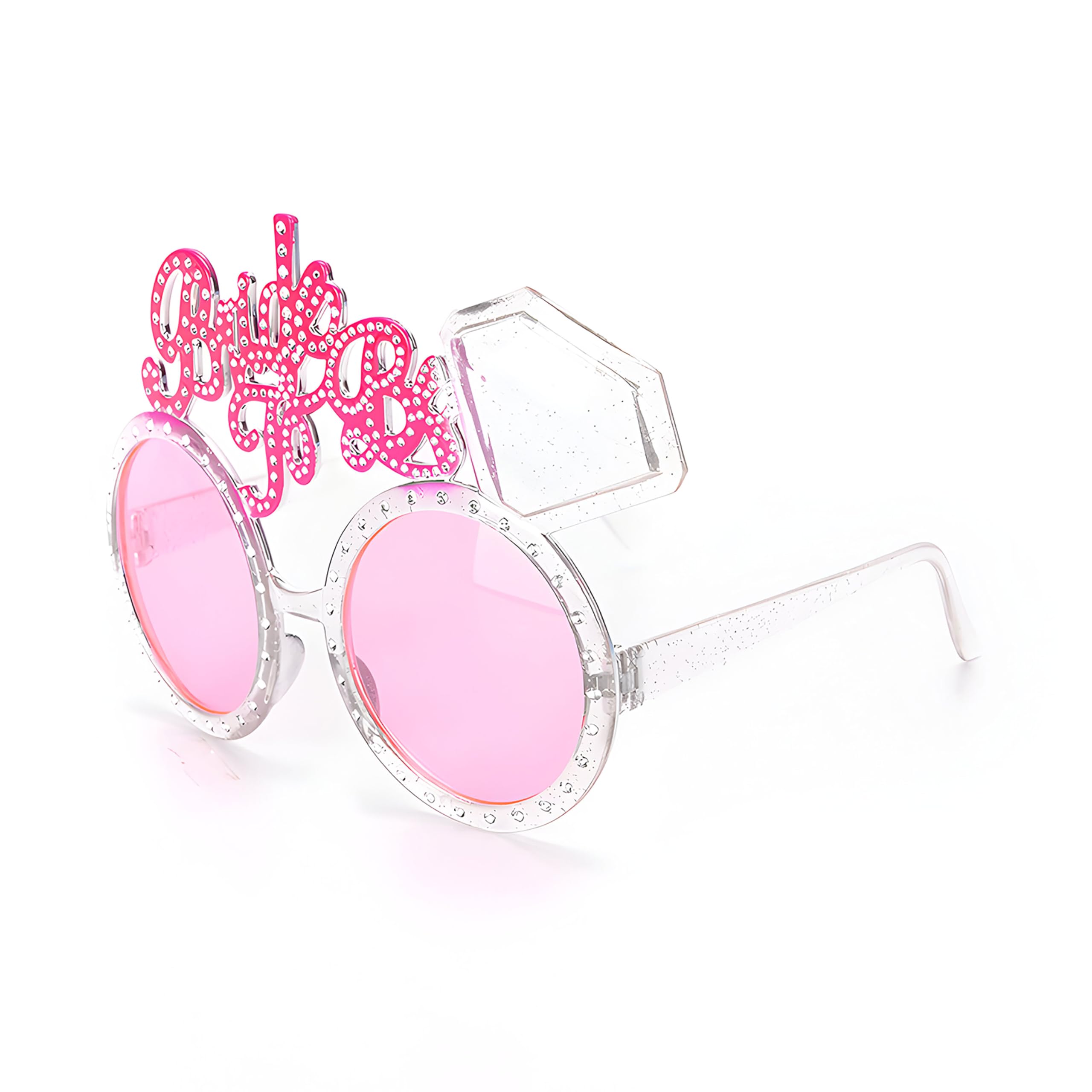 Bride To Be Glasses, Bachelorette Party Glasses, Bachelorette Party Decorations Items, Bride To Be Goggles For Wedding Selfie- Pink Diamond Bride to be