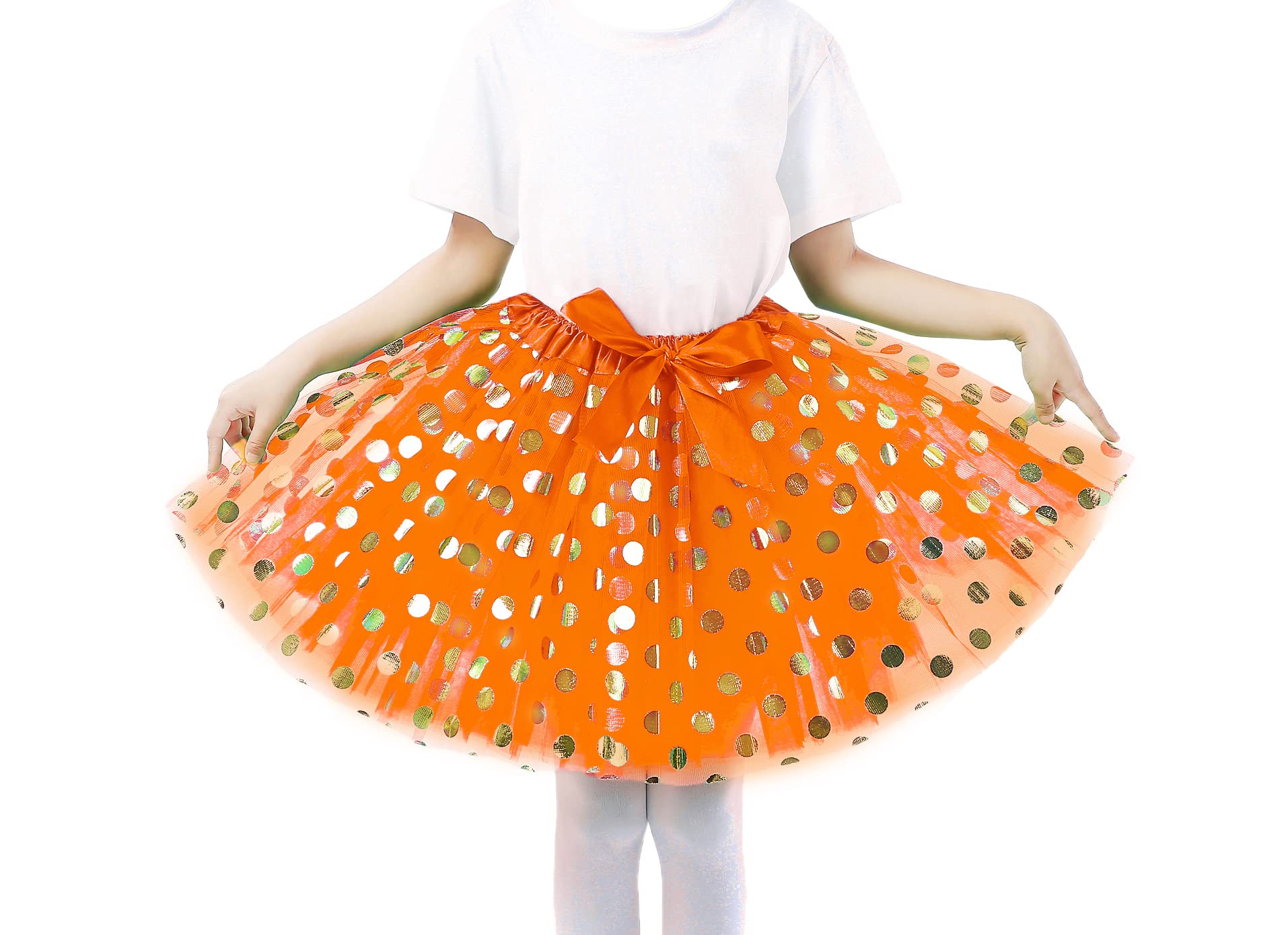 Tutu Costume Skirt Girls Kids Toddlers 5 Layer Tulle Multicolor Princess Ballet Party Dress 2 to 12 Years