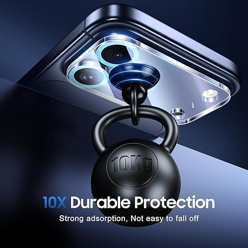 Miniatura 215 de UniqueMe [Paquete de 3 protectores de lente de cámara compatibles con iPhone 14 Pro Max/iPhone 14 Pro, vidrio templado, [compatible con fundas]