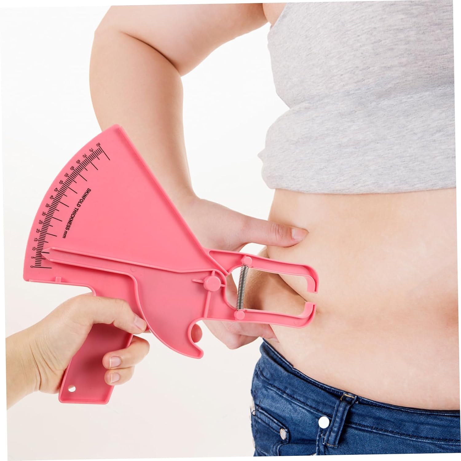 FOMIYES Fat Caliper Clip for Measurement Portable and Lightweight Tool for Fitness and Health Management
