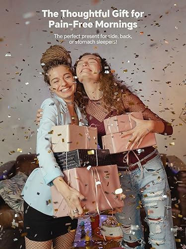 Vista 9 de Almohada cervical cervical para dormir, almohadas ergonómicas para dormir de lado para adultos, almohada refrescante de apoyo cervical para aliviar