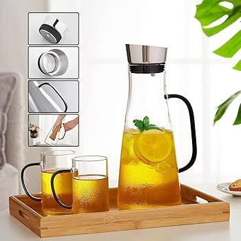 1600ML耐熱ガラスピッチャー 直火・熱湯OK 1600ML耐熱ガラスピッチャー 直火・熱湯OK新品