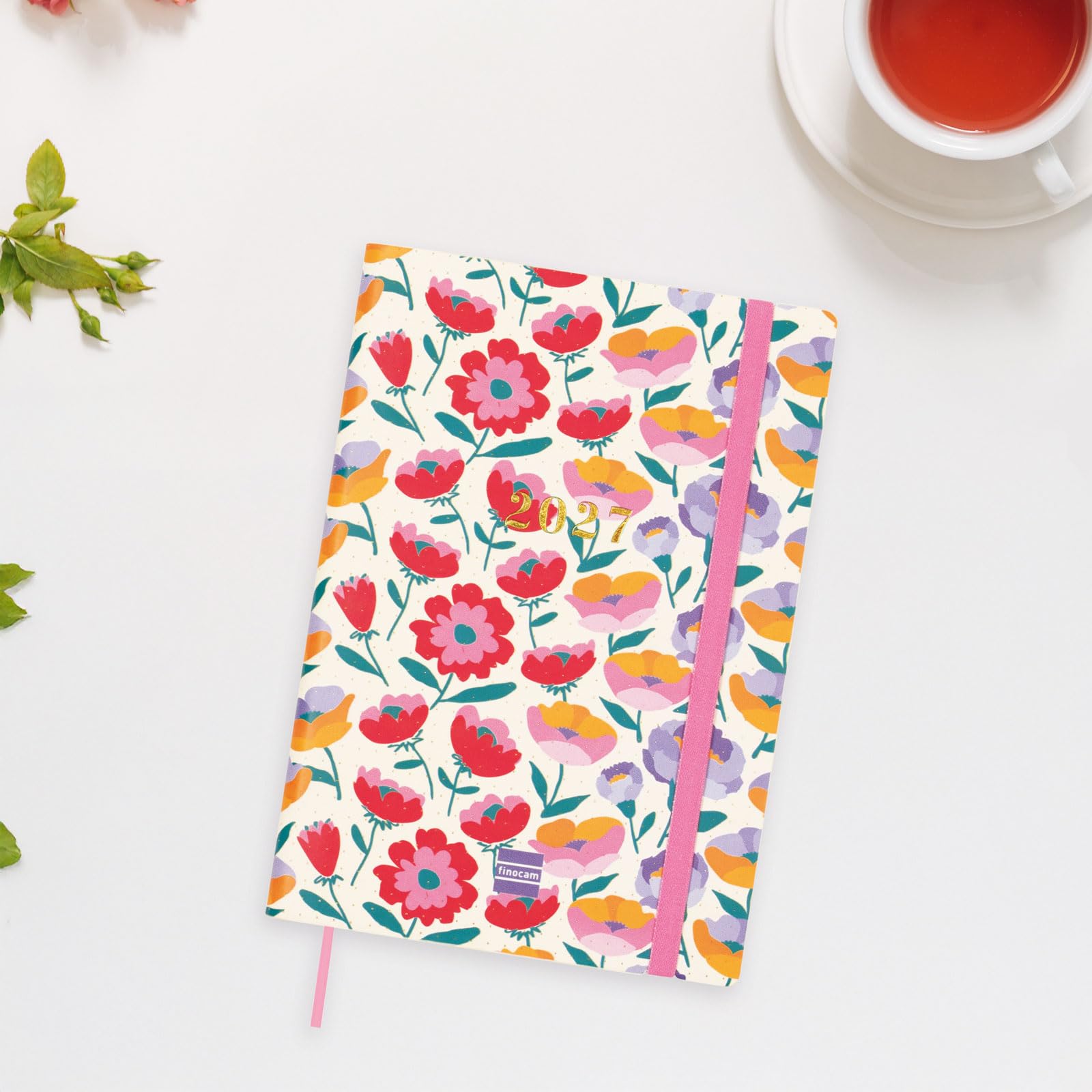 Finocam Dotted Weekly Planner 16-Month | Weekly View Horizontal Layout · September 2026 to December 2027 | Gala · International - Week-to-view diary