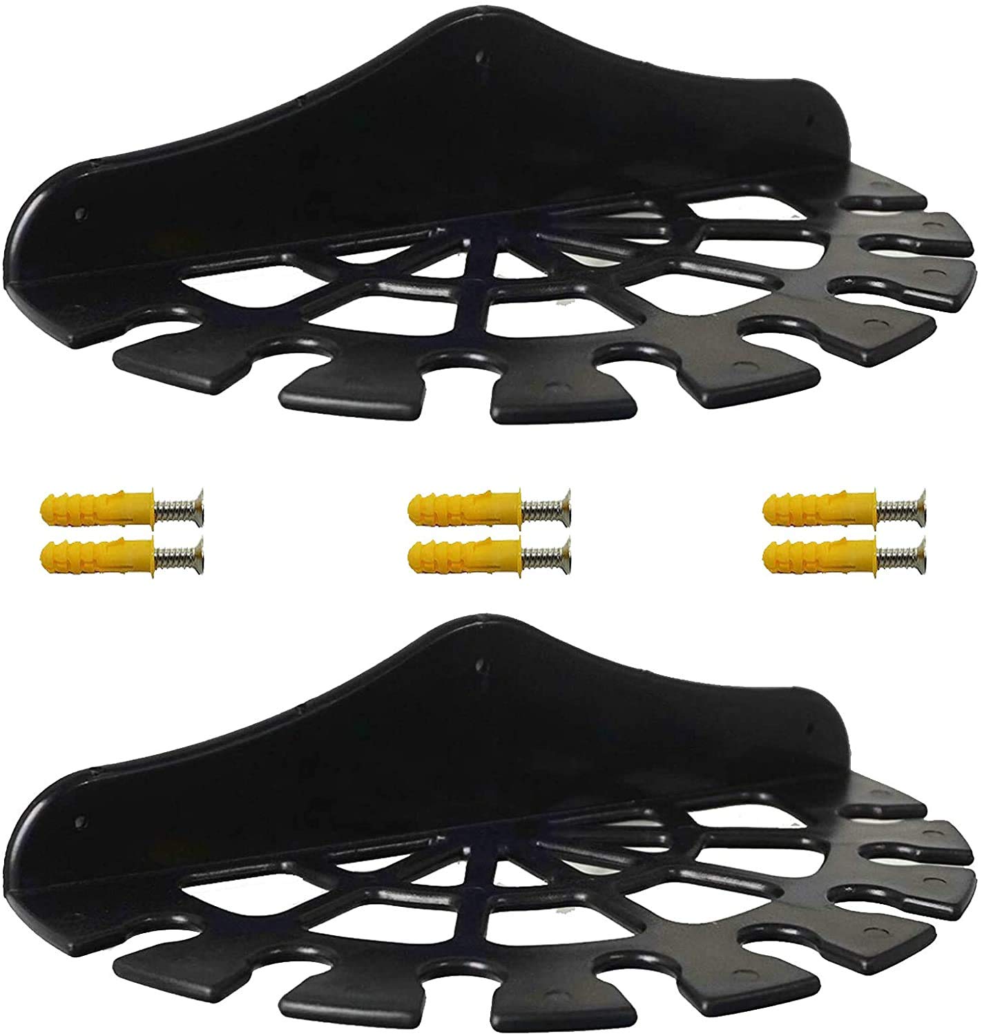AUXPhome 2 Pack Golf Club Organizers - Wall Mounted Golf Club Rack - Black