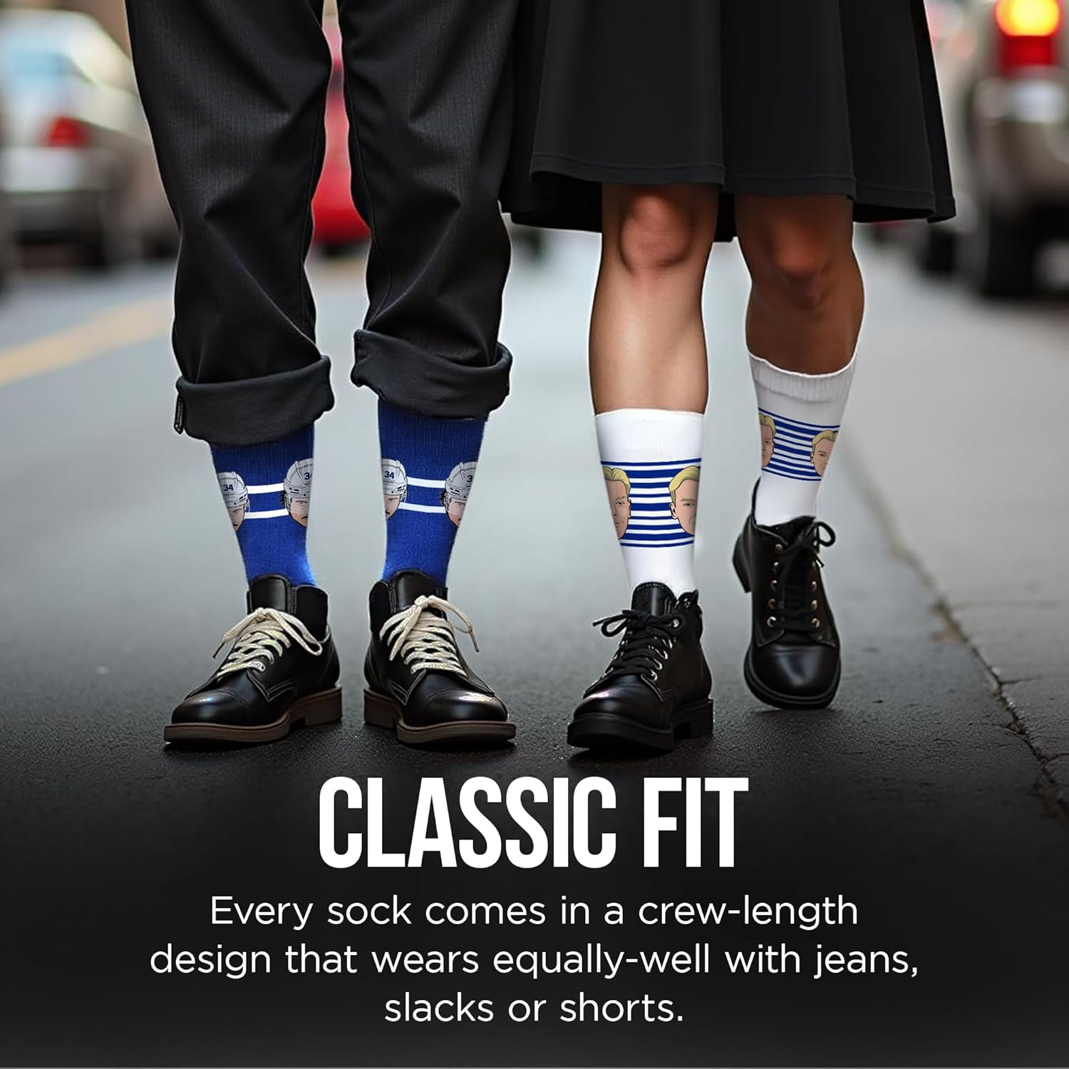 Major League Socks - NHL TORONTO MAPLE LEAFS Hockey Socks Adult Size, Ice Hockey Socks for Men and Women - Size 7-13 - Image 5