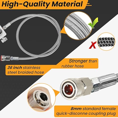 Miniatura 3 de Adaptador de válvula DIN para buceo, estación de llenado de paintball con función subacuática, conector de tanque PCP para buceo, llenado de tanque