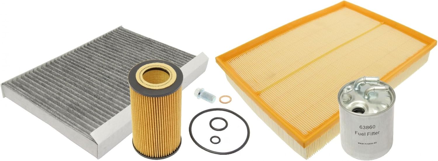 MAPCO 68889 lRGB-filtre à huile, filtre à air, filtre à + filtre d'habitacle carburant