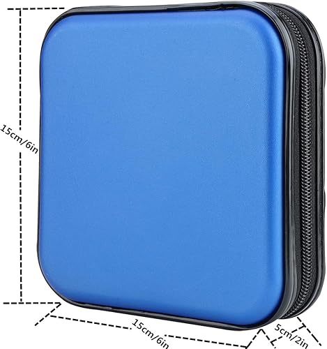 Miniatura 63 de Billetera para CD y DVD, capacidad de 32 unidades, soporte para funda de DVD y CD para automóvil, disco de almacenamiento portátil de DVD/VCD, funda