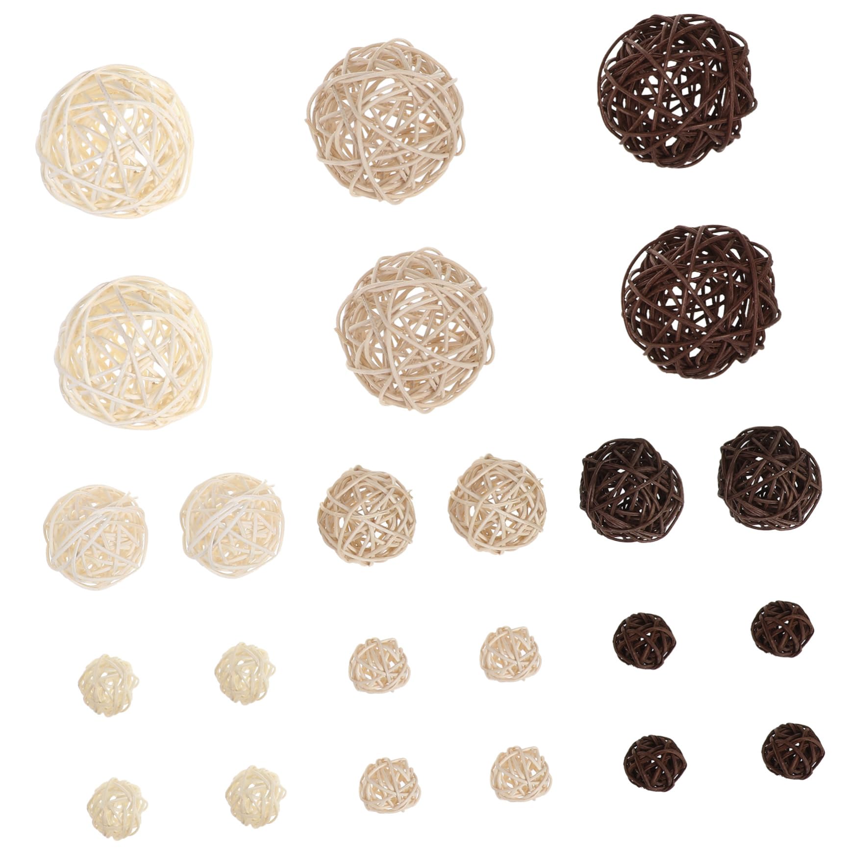 Boules de vigne tissées Sepaktakraw Amosfun pour décoration et rongeurs x3