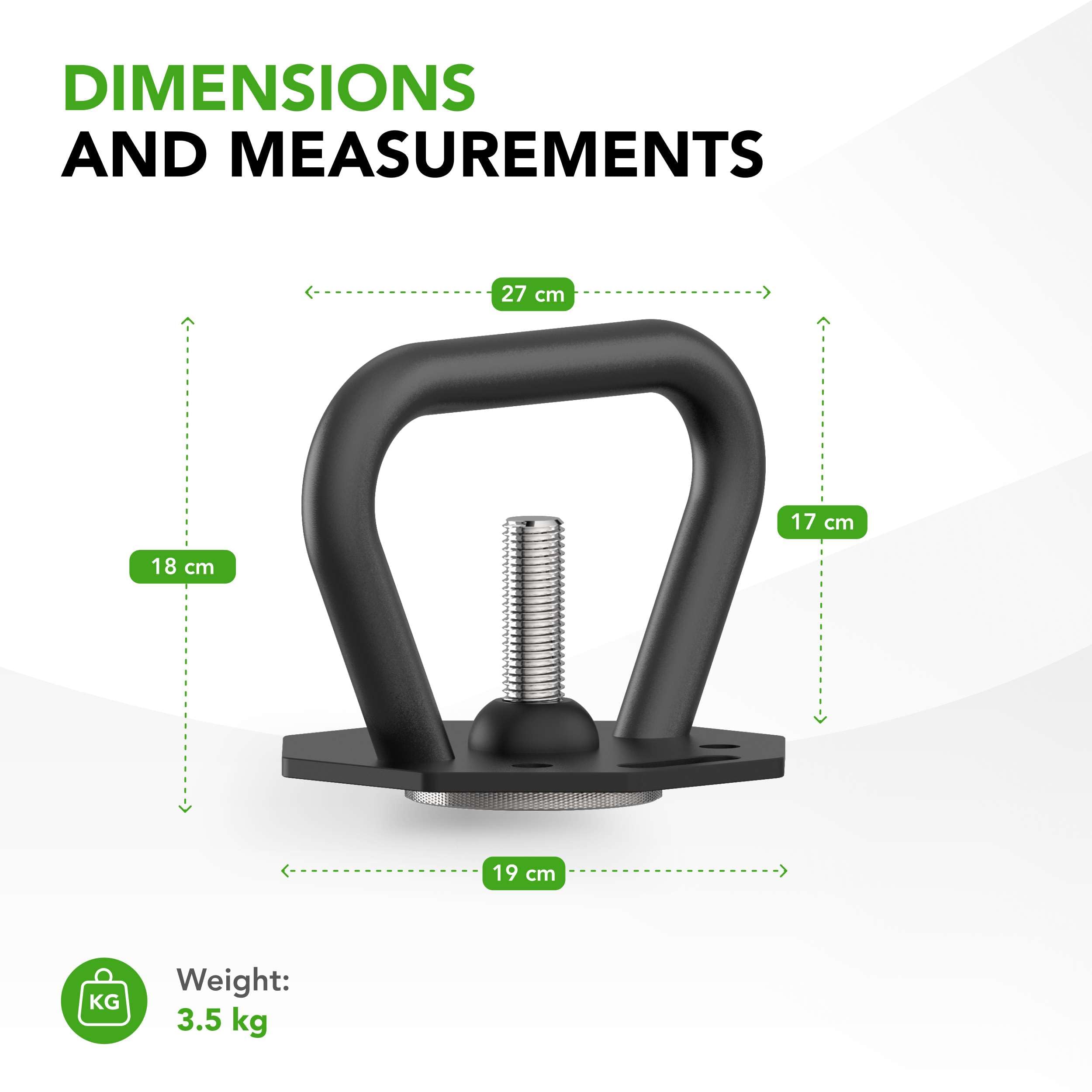 Tunturi Rapid - Manubrio Kettlebell regolabile - Set da 3,5 kg - Regolabile da 2,5 a 3,5 kg - 2 Kettlebell in uno - Kit pesi per palestra a casa
