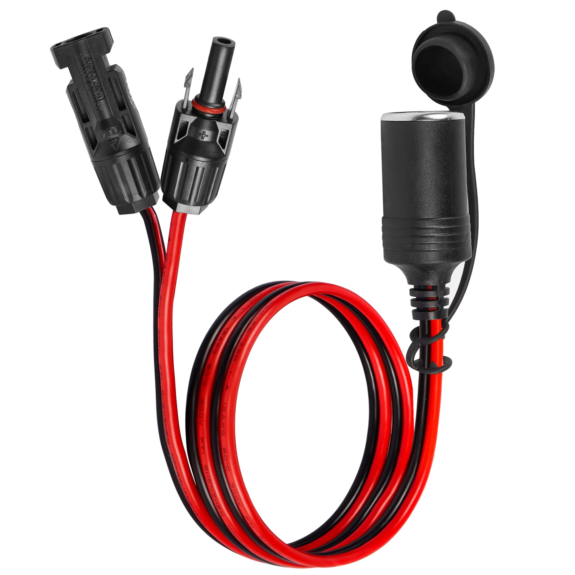 3 m SAE a spina accendisigari con interruttore YACSEJAO 14AWG 12V presa accendisigari maschio a SAE adattatore a sgancio rapido cavo di prolunga di ricarica per rimorchio da campeggio pannelli solari