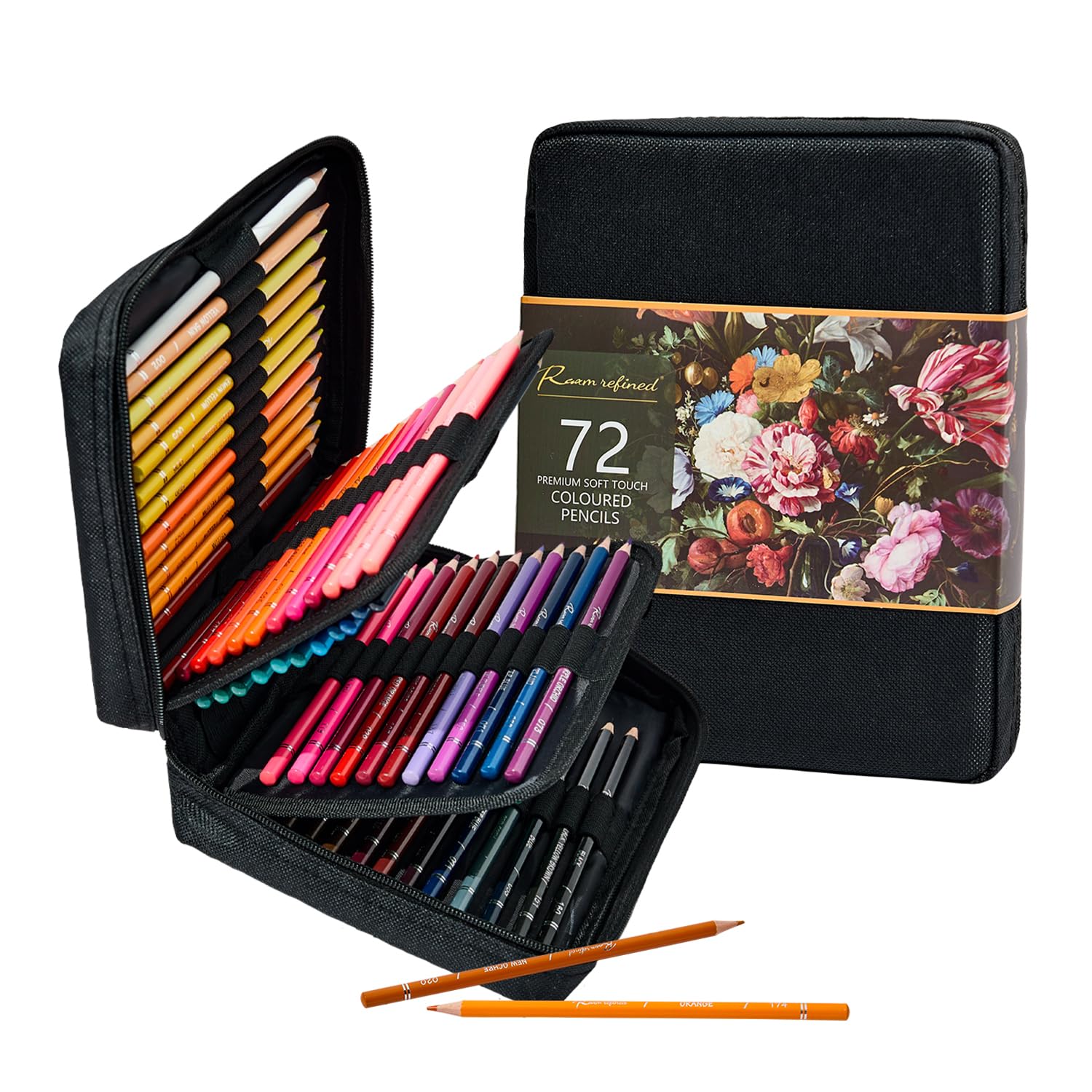 Buntstifte-Set für Erwachsene, 72 Farben, weiche Künstler-Serie mit lebendigen Farben, Zeichenstifte, Kunststifte, professionelle Farbstifte auf Ölbasis, Geschenkbox