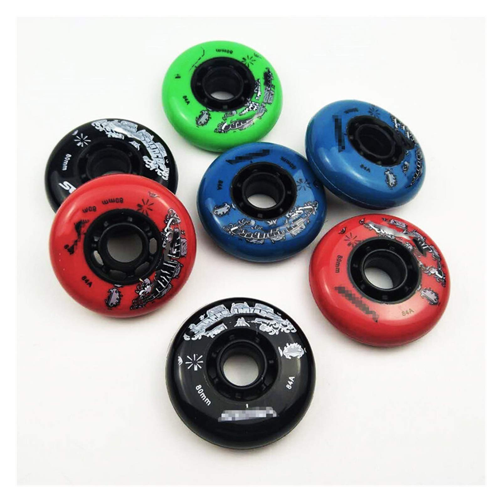 Skateboard-Räder, Rollschuh-Räder 84A Skating-Rad 80 76 72MM Reifen für Roller-Inline-Skates-Rad
