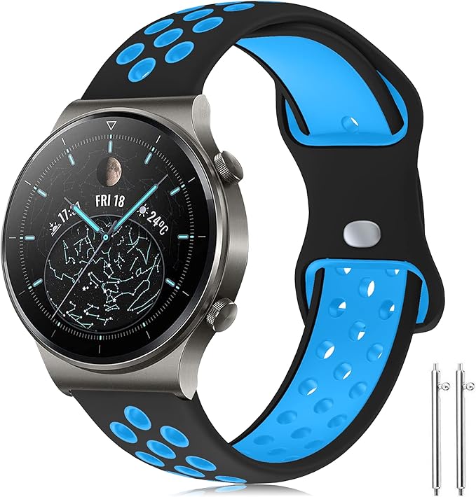 Huawei Watch Gt 2 Armband Original Huawei Watch GT2 Armband 46mm, 22mm Silikon Ersatzarmband für GT 2/GT2