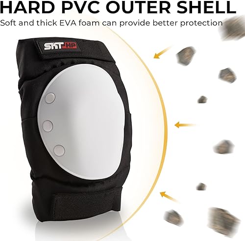 Miniatura 4 de SKT HP Equipo de protección para adultos, rodilleras, coderas, muñequeras para patinaje en línea, ciclismo, monopatín
