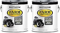 Vista 50 de Rust-Oleum Farm & Implement 280176 - Pintura esmaltada, galón, naranja (Allis Chalmers Orange)