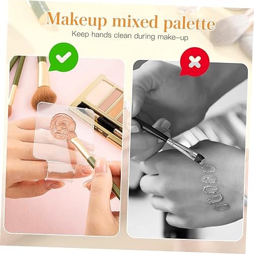 Handheld Makeup Mixing Palette with Spatula Essential Tool for Women Makeup Artists Includes Storage Bag for Easy Organization and Custom Color Blending